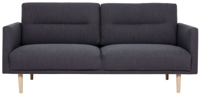 Product photograph of Larvik Anthracite Fabric 2 5 Seater Sofa from Choice Furniture Superstore