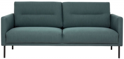 Product photograph of Larvik Dark Green Fabric 2 5 Seater Sofa from Choice Furniture Superstore
