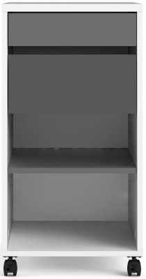 Product photograph of Function Plus White And Grey File Cabinet from Choice Furniture Superstore