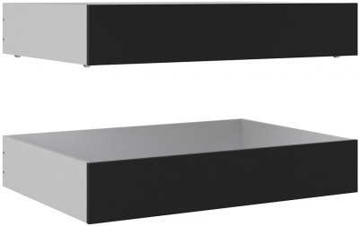 Product photograph of Naia Set Of 2 Underbed Drawer In Black Matt from Choice Furniture Superstore