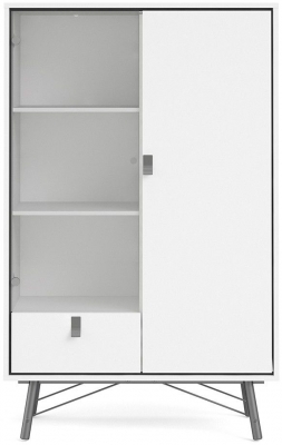 Product photograph of Ry White 1 Door Hall Cabinet from Choice Furniture Superstore