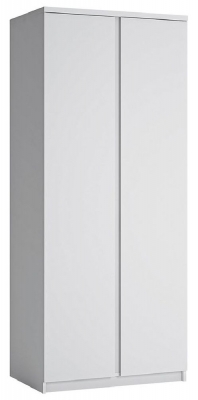 Product photograph of Fribo White 2 Door Wardrobe from Choice Furniture Superstore