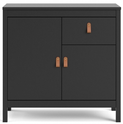 Image of Barcelona Black Small 2 Door Sideboard