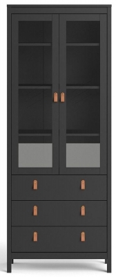 Barcelona 2 Door with Glass 3 Drawer China Cabinet