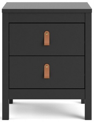 Product photograph of Barcelona 2 Drawer Bedside Cabinet from Choice Furniture Superstore