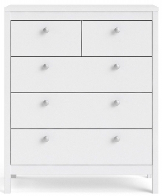 Product photograph of Madrid Chest 3 2 Drawer In White from Choice Furniture Superstore