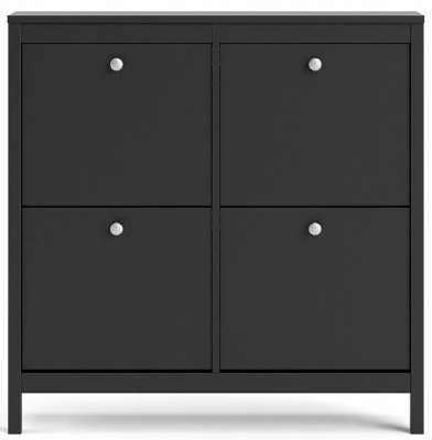 Product photograph of Madrid 4 Compartments Shoe Cabinet from Choice Furniture Superstore