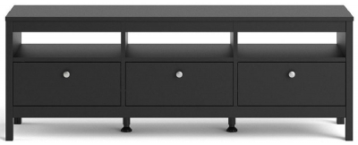 Product photograph of Madrid 3 Drawer Tv Unit from Choice Furniture Superstore