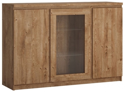 Product photograph of Fribo 3 Door Sideboard In Oak from Choice Furniture Superstore