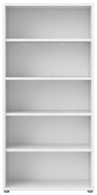 Product photograph of Prima White Tall Bookcase from Choice Furniture Superstore