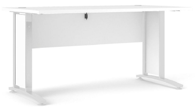 Product photograph of Prima Desk 150cm In White from Choice Furniture Superstore