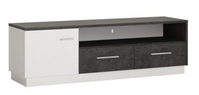 Product photograph of Zingaro Grey And White 163cm Tv Cabinet from Choice Furniture Superstore