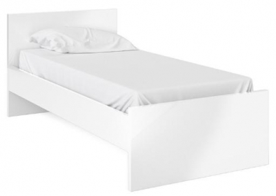 Product photograph of Naia Single Bed 3ft In White High Gloss from Choice Furniture Superstore