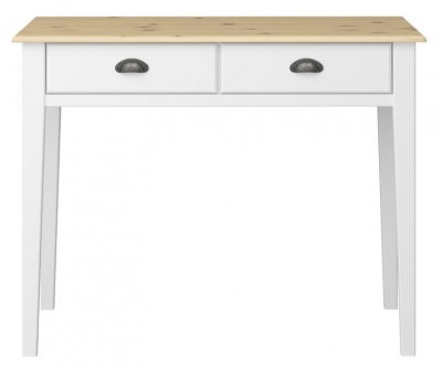 Product photograph of Nola White And Pine Hall Table from Choice Furniture Superstore