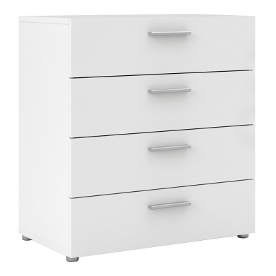 Product photograph of Pepe White 4 Drawer Chest from Choice Furniture Superstore
