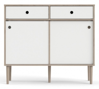 Product photograph of Rome Sideboard 2 Sliding Door 2 Drawer from Choice Furniture Superstore