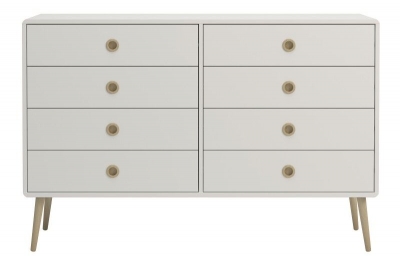 Product photograph of Softline Off White 8 Drawer Chest from Choice Furniture Superstore