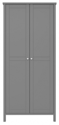 Product photograph of Tromso Grey 2 Door Wardrobe from Choice Furniture Superstore