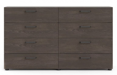 Product photograph of Dallas Dark Oak Effect 8 Drawer Wide Dresser from Choice Furniture Superstore