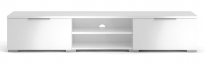 Product photograph of Match White Gloss Large Tv Unit from Choice Furniture Superstore