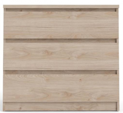 Product photograph of Naia Chest Of 3 Drawer In Jackson Hickory Oak from Choice Furniture Superstore