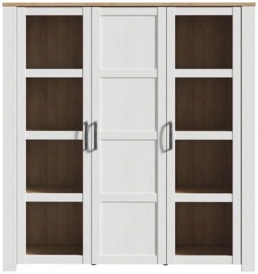 Product photograph of Bohol 3 Door Large Display Cabinet from Choice Furniture Superstore