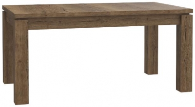 Product photograph of Corona Tabak Oak 6 Seater Extending Dining Table from Choice Furniture Superstore