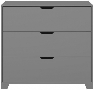 Loke Folkestone Grey 3 Drawer Chest