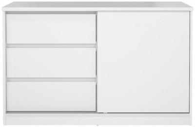 Product photograph of Naia 1 Sliding Door 3 Drawer Storage Unit from Choice Furniture Superstore