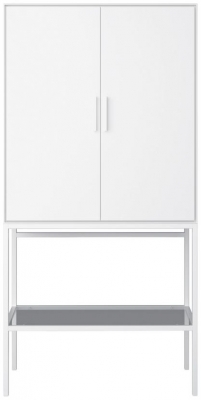 Product photograph of Slimline 2 Door Tall Cabinet from Choice Furniture Superstore