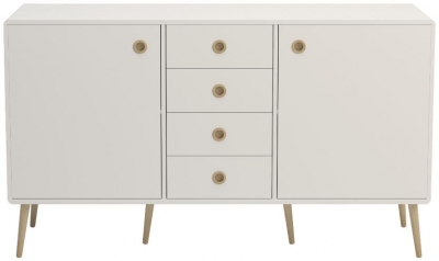 Softline White 2 Door 4 Drawer Sideboard