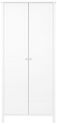 Tromso Pure White 2 Door Wardrobe