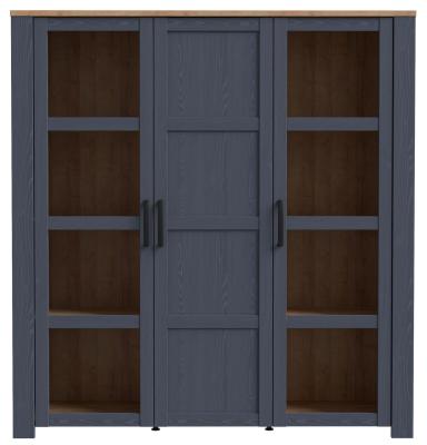 Bohol Blue 3 Door Large Display Cabinet