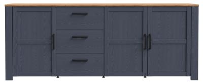 Bohol Blue Extra Large 3 Door Sideboard