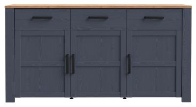 Bohol Blue Medium 3 Door Sideboard