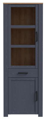 Bohol Blue Narrow Display Cabinet