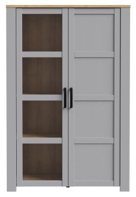 Bohol Grey 2 Door Display Cabinet