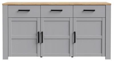 Bohol Grey Medium 3 Door Sideboard