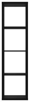 Mauro Matt Black 4 Open Shelving Unit