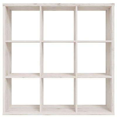 Product photograph of Mauro Sand Oak Effect 9 Open Shelving Unit from Choice Furniture Superstore