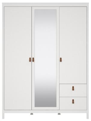 Barcelona White 3 Door Combi Wardrobe