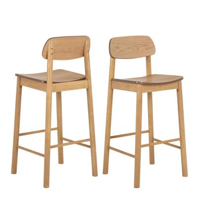 2 X Barlow Matt Oak Bar Stool