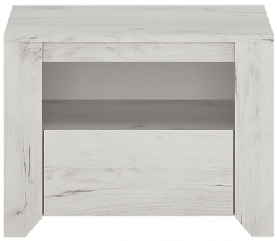 Angel White Oak 1 Drawer Bedside Cabinet