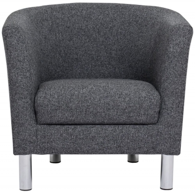 Product photograph of Cleveland Dark Light Grey Armchair from Choice Furniture Superstore