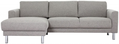 Product photograph of Cleveland Light Grey Corner Sofa - Lhf from Choice Furniture Superstore
