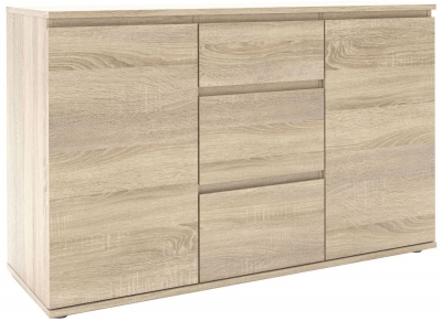 Product photograph of Nova Oak 2 Door Sideboard from Choice Furniture Superstore