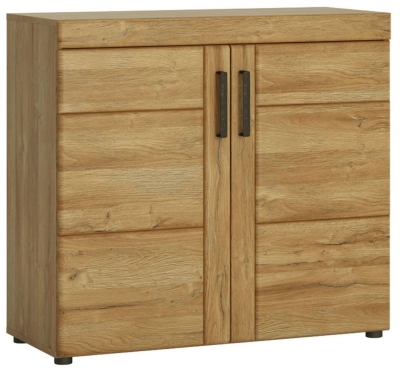 Product photograph of Cortina Oak Effect 2 Door Cabinet from Choice Furniture Superstore