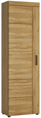 Product photograph of Cortina Tall Cupboard In Grandson Oak Lh from Choice Furniture Superstore