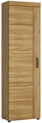 Product photograph of Cortina Oak Effect Tall Cupboard - Lhf from Choice Furniture Superstore