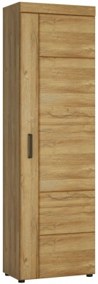 Product photograph of Cortina Tall Cupboard In Grandson Oak Rh from Choice Furniture Superstore